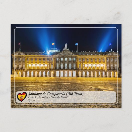UNESCO WHS - Palacio de Rajoy / Pazo de Raxoi Briefkaart (Voorkant)