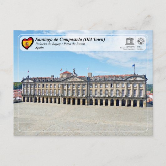 UNESCO WHS - Palacio de Rajoy / Pazo de Raxoi Briefkaart (Voorkant)