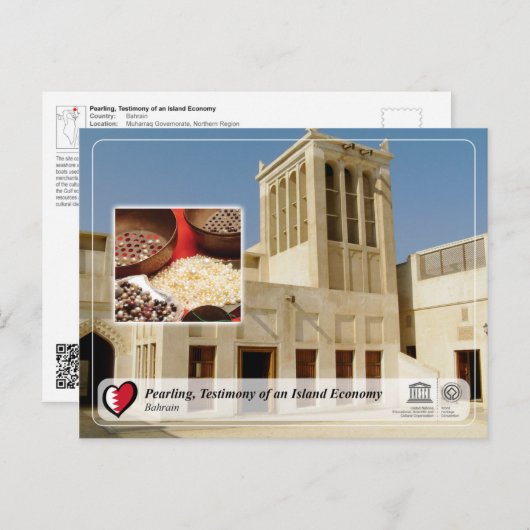 UNESCO WHS - Pearling, Testimony of an Island Econ Briefkaart (Voorkant / Achterkant)