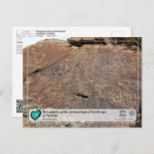 UNESCO WHS - Petroglyphs van Tanbaly Briefkaart (Voorkant / Achterkant)