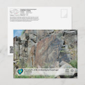 UNESCO WHS - Petroglyphs van Tanbaly Briefkaart (Voorkant / Achterkant)
