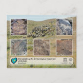 UNESCO WHS - Petroglyphs van Tanbaly Briefkaart (Voorkant)