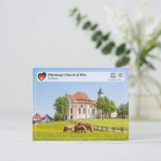 UNESCO WHS - Pilgrimage Church of Wies Briefkaart (Staand voorkant)