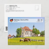 UNESCO WHS - Pilgrimage Church of Wies Briefkaart (Voorkant / Achterkant)