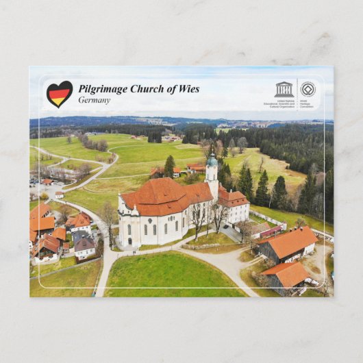 UNESCO WHS - Pilgrimage Church of Wies Briefkaart (Voorkant)