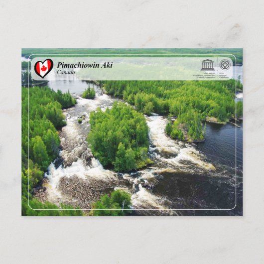 UNESCO WHS - Pimachiowin Aki Briefkaart (Voorkant)