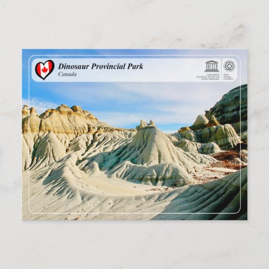 UNESCO WHS - Provinciepark Dinosaur Briefkaart (Voorkant)