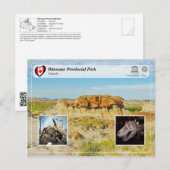 UNESCO WHS - Provinciepark Dinosaur Briefkaart (Voorkant / Achterkant)