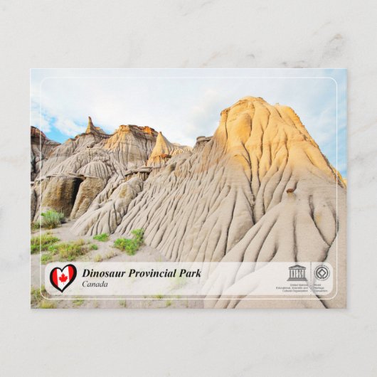 UNESCO WHS - Provinciepark Dinosaur Briefkaart (Voorkant)