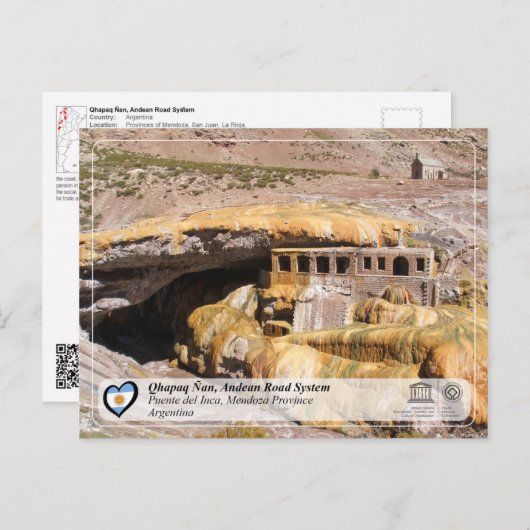 UNESCO WHS - Qhapaq Ñan, Andean Road System Briefkaart (Voorkant / Achterkant)