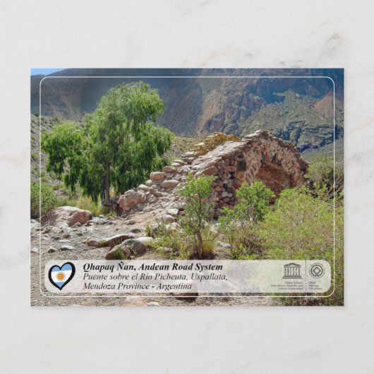 UNESCO WHS - Qhapaq Ñan, Andean Road System Briefkaart (Voorkant)