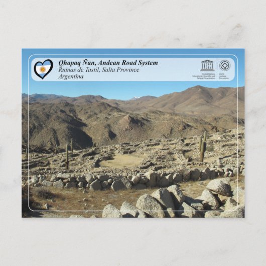 UNESCO WHS - Qhapaq Ñan, Andean Road System Briefkaart (Voorkant)