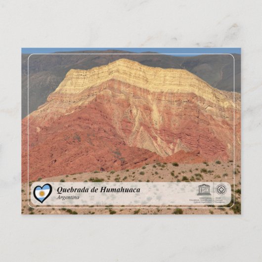UNESCO WHS - Quebrada de Humahuaca Briefkaart (Voorkant)