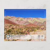 UNESCO WHS - Quebrada de Humahuaca Briefkaart (Voorkant)