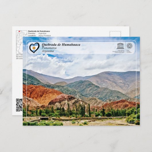 UNESCO WHS - Quebrada de Humahuaca Briefkaart (Voorkant / Achterkant)