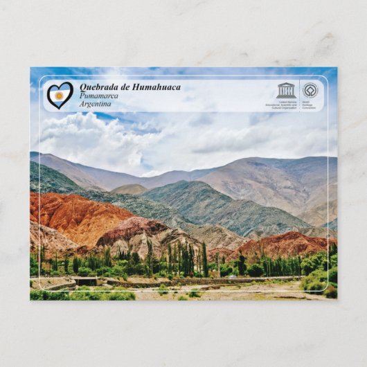 UNESCO WHS - Quebrada de Humahuaca Briefkaart (Voorkant)