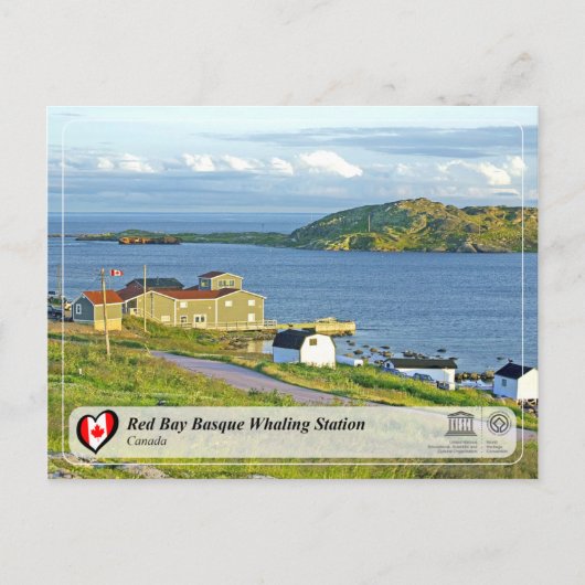 UNESCO WHS - Red Bay Basque Whaling Station Briefkaart (Voorkant)