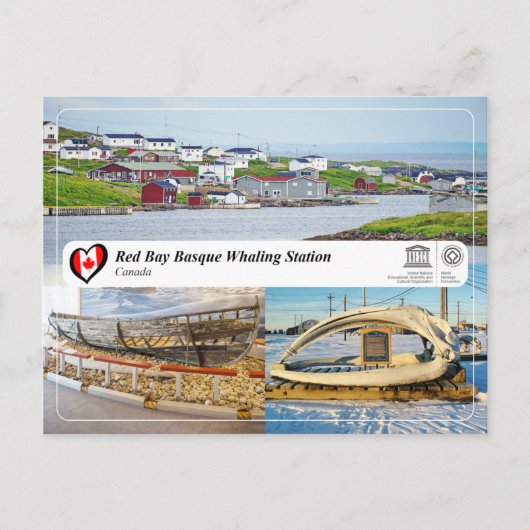 UNESCO WHS - Red Bay Basque Whaling Station Briefkaart (Voorkant)