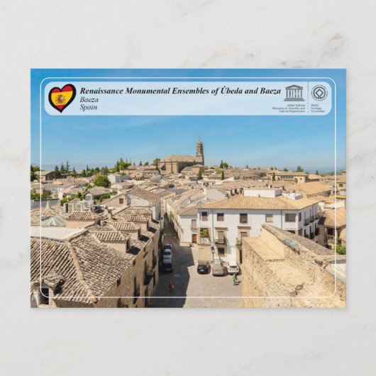 UNESCO WHS - Renaissance Ensembles van Baeza Briefkaart (Voorkant)