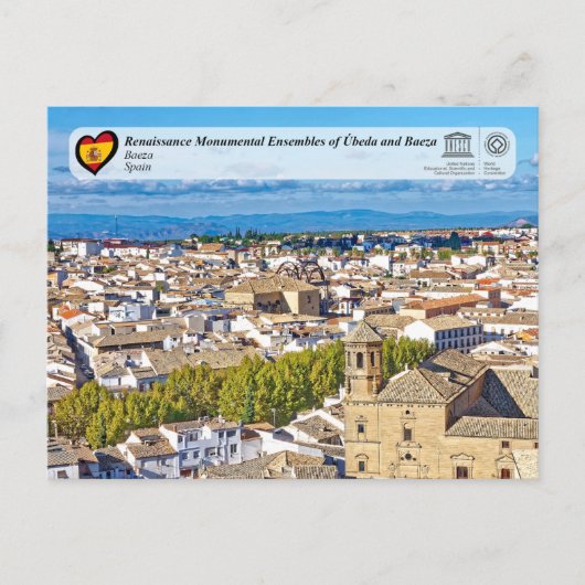 UNESCO WHS - Renaissance Ensembles van Baeza Briefkaart (Voorkant)