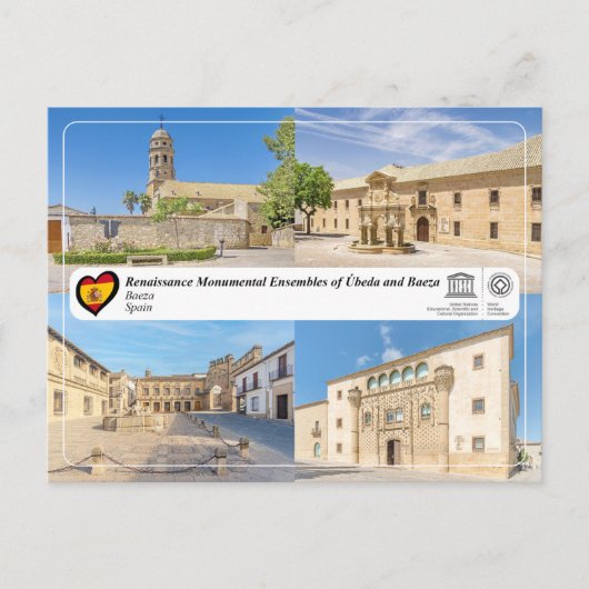 UNESCO WHS - Renaissance Ensembles van Baeza Briefkaart (Voorkant)