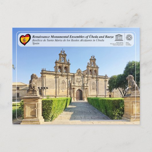 UNESCO WHS - Renaissance Ensembles van Úbeda Briefkaart (Voorkant)
