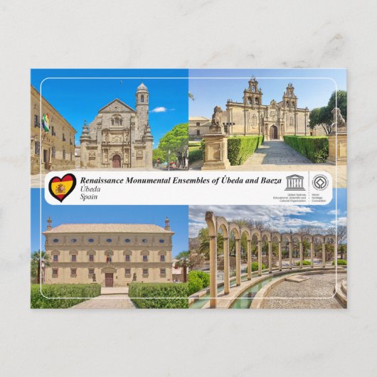UNESCO WHS - Renaissance Ensembles van Úbeda Briefkaart (Voorkant)