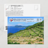 UNESCO WHS - Resten van dorpen op het eiland Nozak Briefkaart (Voorkant / Achterkant)