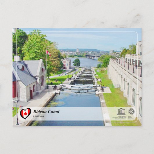 UNESCO WHS - Rideau Canal Briefkaart (Voorkant)