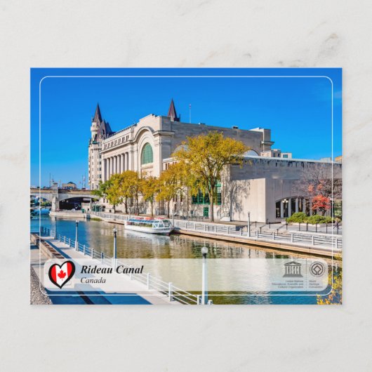 UNESCO WHS - Rideau Canal Briefkaart (Voorkant)