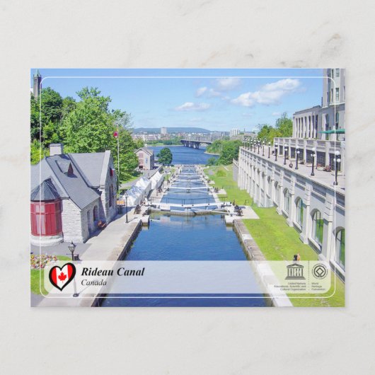 UNESCO WHS - Rideau Canal Briefkaart (Voorkant)