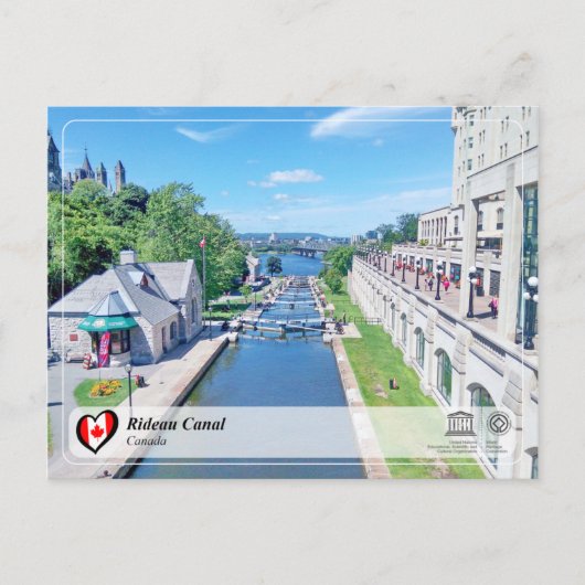 UNESCO WHS - Rideau Canal Briefkaart (Voorkant)