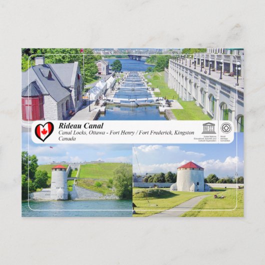 UNESCO WHS - Rideau Canal Briefkaart (Voorkant)