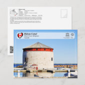 UNESCO WHS - Rideau Canal - Shoal Tower, Kingston Briefkaart (Voorkant / Achterkant)