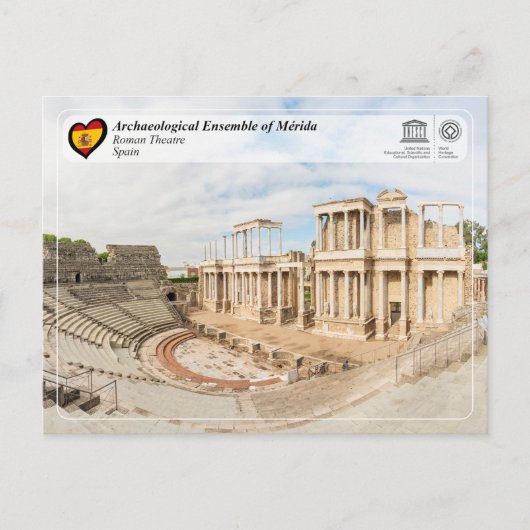 UNESCO WHS - Romeins Theater van Mérida Briefkaart (Voorkant)