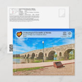 UNESCO WHS - Romeinse brug van Mérida Briefkaart (Voorkant / Achterkant)
