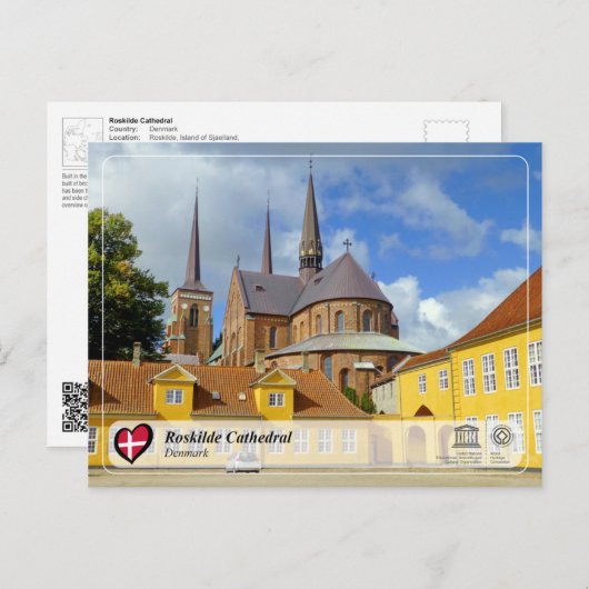 UNESCO WHS - Roskilde Cathedral Briefkaart (Voorkant / Achterkant)