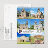 UNESCO WHS - San Antonio Missies Briefkaart (Voorkant / Achterkant)