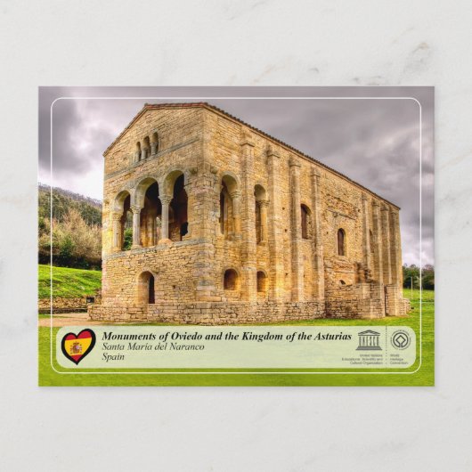 UNESCO WHS - Santa María del Naranco Briefkaart (Voorkant)