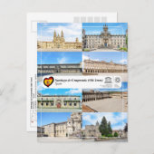 UNESCO WHS - Santiago de Compostela (Oude Stad) Briefkaart (Voorkant / Achterkant)