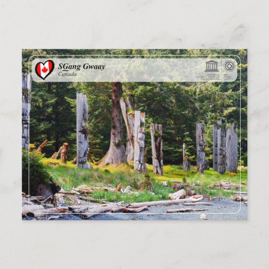 UNESCO WHS - SGang Gway Briefkaart (Voorkant)