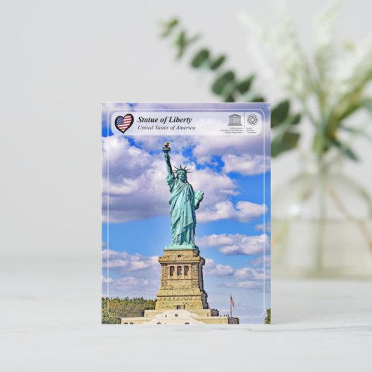 UNESCO WHS - Statue Briefkaart (Staand voorkant)