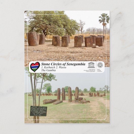 UNESCO WHS - Stone Circles of Senegambia Briefkaart (Voorkant)