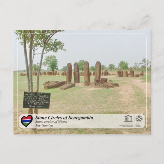 UNESCO WHS - Stone Circles of Senegambia - Wassu Briefkaart (Voorkant)