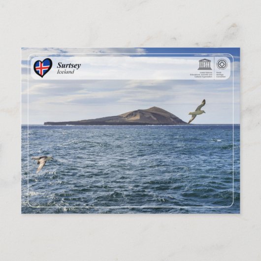 UNESCO WHS - Surtsey Island Briefkaart (Voorkant)