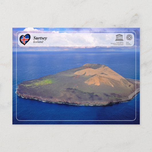 UNESCO WHS - Surtsey Island Briefkaart (Voorkant)