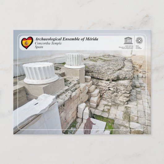 UNESCO WHS - Tempel van Concordia Briefkaart (Voorkant)