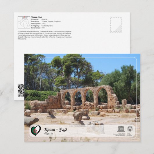 UNESCO WHS - Tipasa - ت ي ب ز ا Briefkaart (Voorkant / Achterkant)