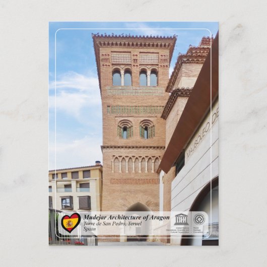 UNESCO WHS - Torre de Iglesia de San Pedro Briefkaart (Voorkant)