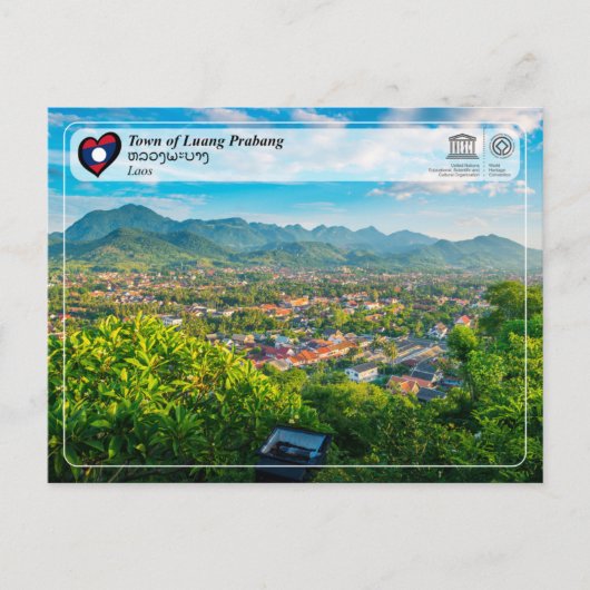 UNESCO WHS - Town of Luang Prabang - ຫລວງພະບາງ Briefkaart (Voorkant)